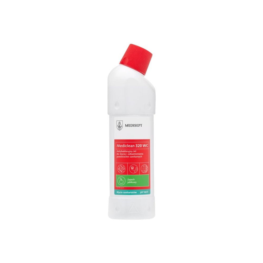 Mediclean WC Clean MC320 antibakteriálne gél s vôňou jablka 750 ml